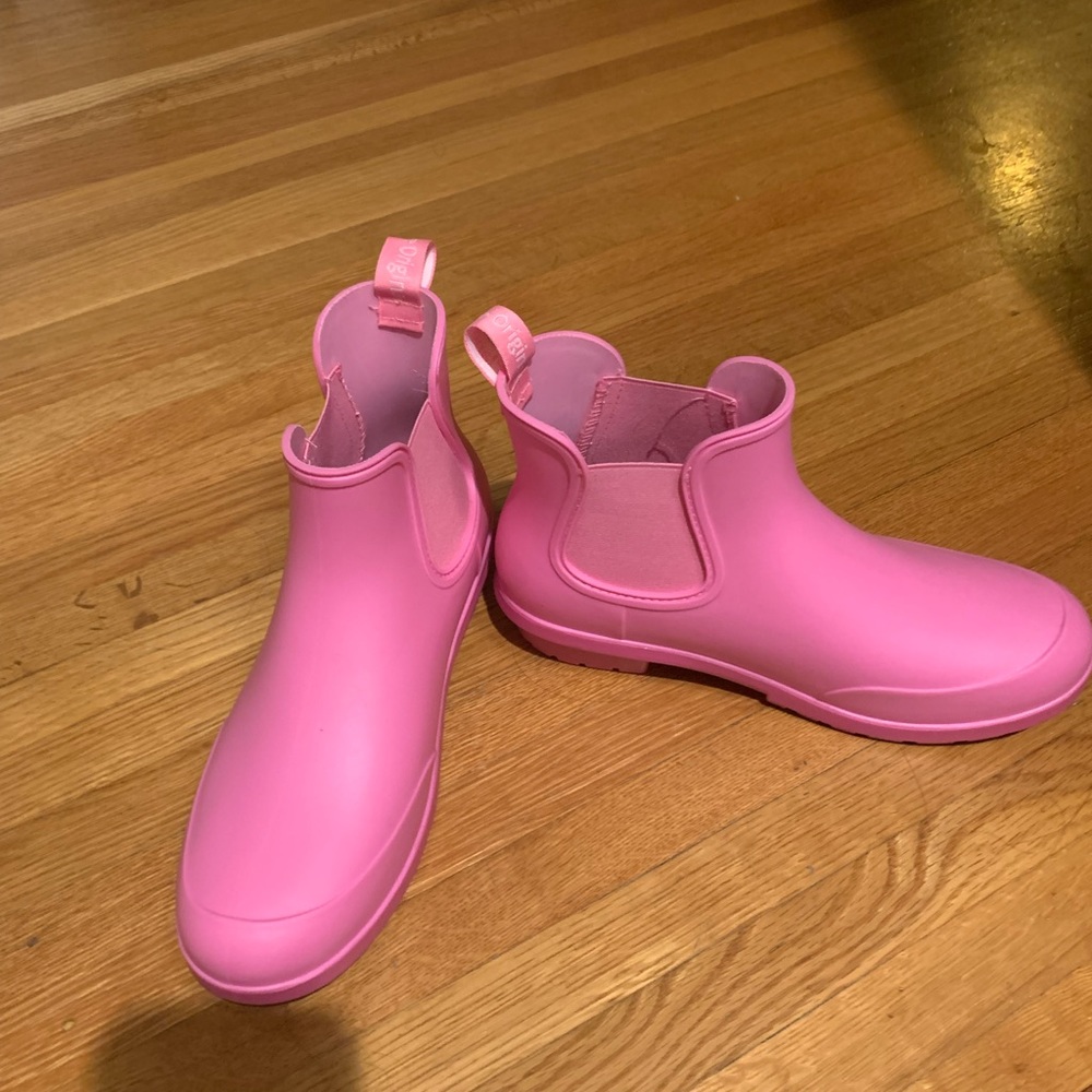 NWOT Pink Planone Rain Boots